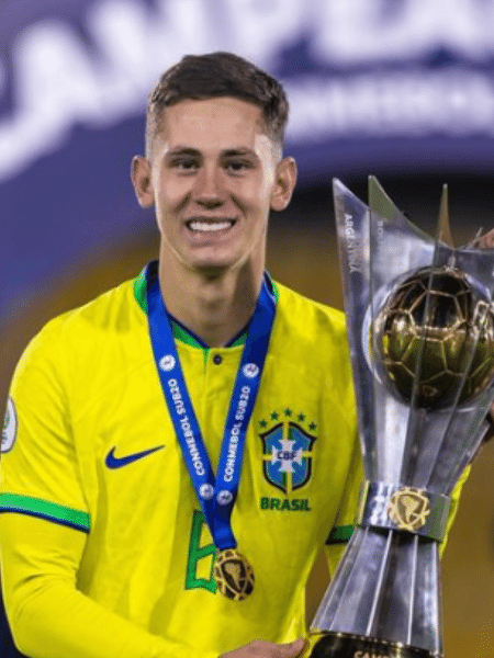 Patryck Lanza, jogador do São Paulo, foi campeão do Sul-Americano sub-20 com a seleção brasileira - Reprodução/Instagram