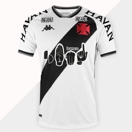 Ação especial do Vasco com linguagem em libras na camisa - Vasco