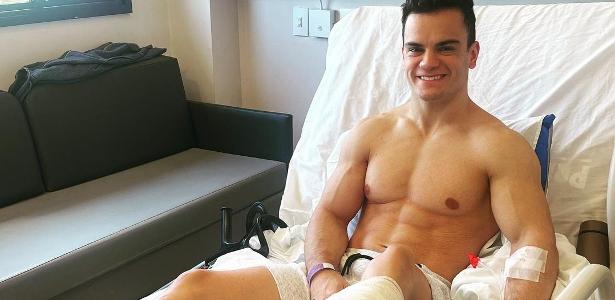Ginasta Caio Souza passa por cirurgia após ter ruptura total do tendão de Aquiles 