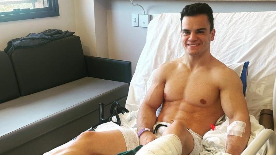 Ginasta Caio Souza passa por cirurgia após ter ruptura total do tendão de Aquiles 