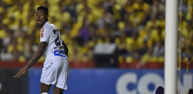 Atacante Bruno Henrique abriu o marcador para o Santos no Equador  - Rodrigo Buendia/AFP