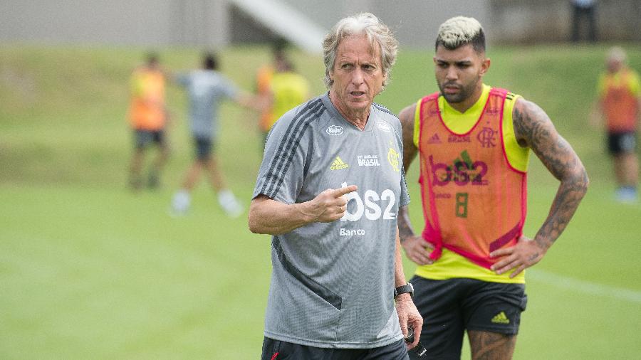 Técnico Jorge Jesus e Gabigol são as prioridades da diretoria para o próximo ano - Alexandre Vidal / Site oficial do Flamengo