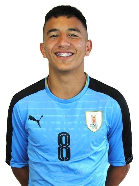 Cartagena é jogador da seleção sub-17 do Uruguai e do Nacional - Divulgação/AUF