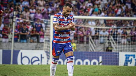 CE - Fortaleza - 09/04/2022 - BRAZILIAN A 2022, FORTALEZA X BOTAFOGO -  Marccal player from Fortaleza celebrates his goal during a match against  Botafogo at the Arena Castelao stadium for the