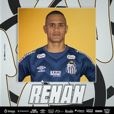 Renan, goleiro do Santos, tem contrato até o fim deste ano - Divulgação/Facebook oficial do Santos