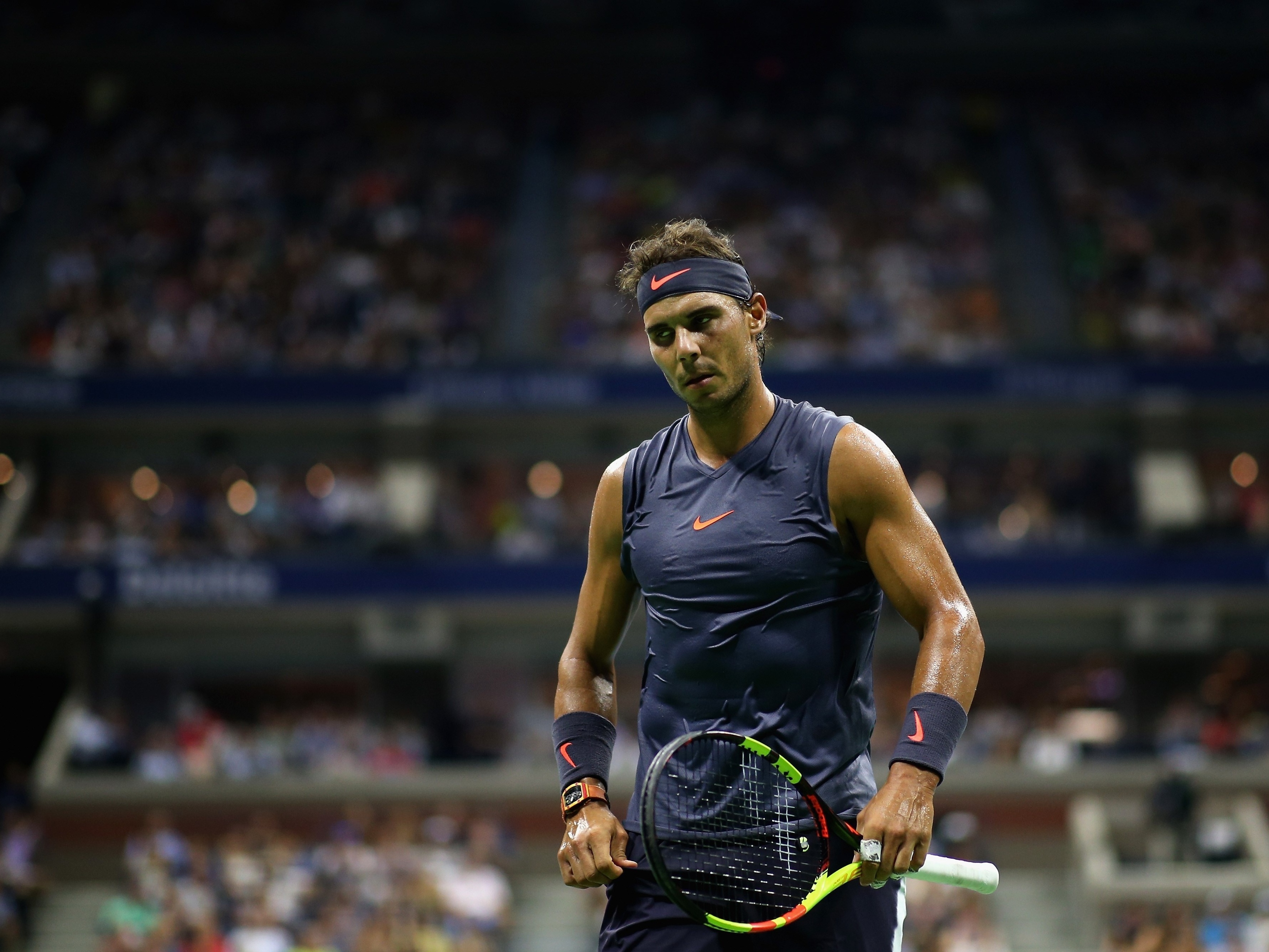 Nadal vê Ferrer abandonar em seu último jogo em Grand Slam e