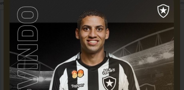O Botafogo anunciou a contratação do zagueiro Gabriel - Reprodução
