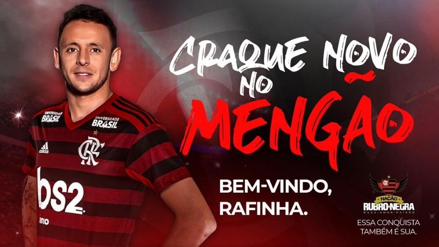 Rafinha foi anunciado como reforço do Flamengo no último dia 9 - Divulgação