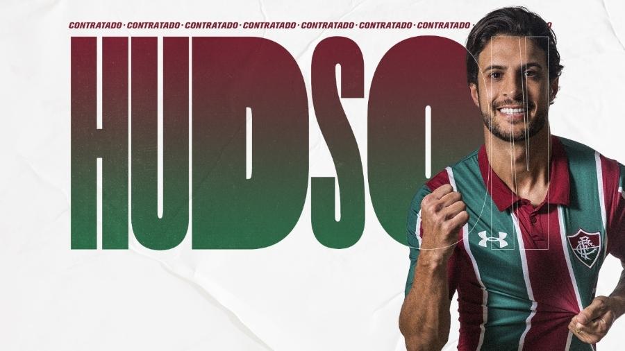 Hudson é o terceiro reforço anunciado pelo Fluminense no mercado da bola - Divulgação/Fluminense FC