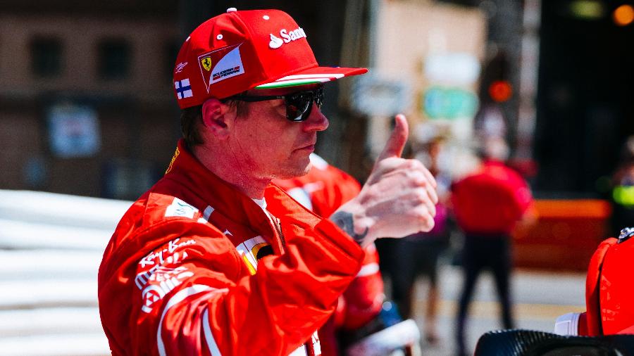 Kimi Raikkonen fez a pole em Mônaco pela Ferrari em 2017 - Ferrari/Divulgação