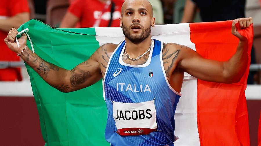Marcell Jacobs, da Itália, é o novo campeão olímpico dos 100 m rasos - Xinhua/Wang Lili