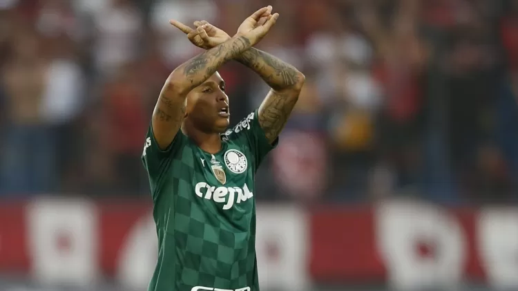 Deyverson comemora gol do Palmeiras na prorrogação da final da Libertadores contra o Flamengo - REUTERS/Mariana Greif - REUTERS/Mariana Greif