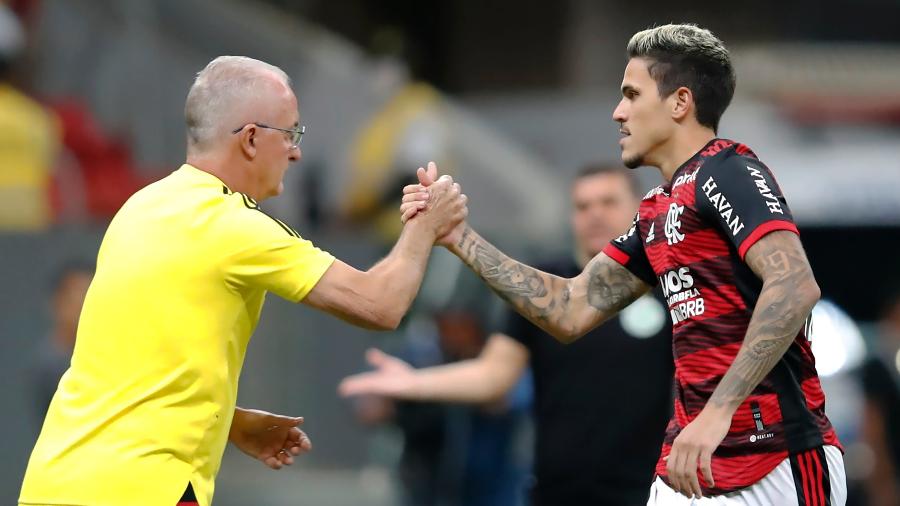 Dorival Júnior e Pedro estabeleceram uma relação de confiança e o atacante deslanchou no Flamengo - FRANCISCO STUCKERT/FOTOARENA/FOTOARENA/ESTADÃO CONTEÚDO