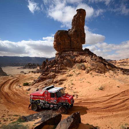 Caminhão de Ales Loprais, piloto envolvido em acidente fatal no Rally Dakar. - FRANCK FIFE/AFP