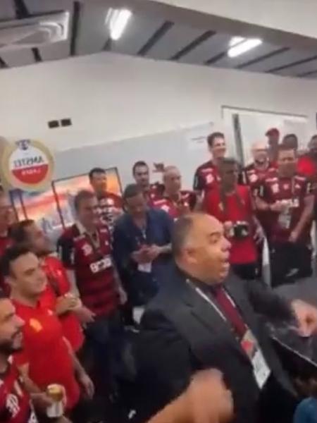 Vídeo com Marcos Braz provocando Real Madrid foi de orgulho dos rubro-negros à meme dos rivais - Reprodução