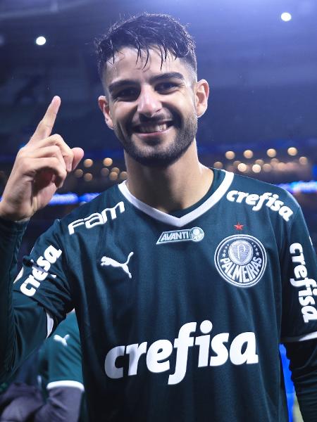 Flaco López, do Palmeiras, celebra título do Campeonato Brasileiro - Ettore Chiereguini/AGIF