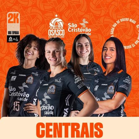 As centrais do Osasco Vôlei As centrais do Osasco Vôlei