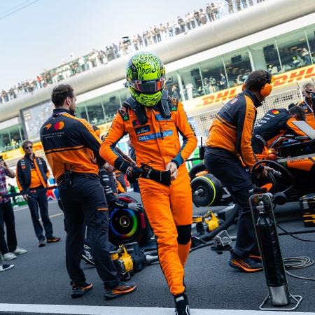 Lando Norris, da McLaren, antes da sprint do GP da China