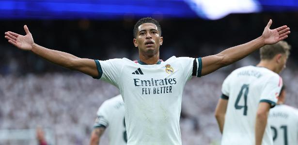 Bellingham brilha, Vini dá assistência e Real goleia Málaga pelo Espanhol