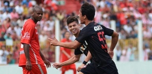 Matheus Anjos comemora gol marcado pelo Atlético-PR sobre o Rio Branco - Fabio Wosniak/CAP - Fabio Wosniak/CAP