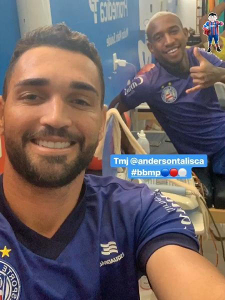 Gilberto posta foto ao lado de Talisca, ex-jogador do Bahia - Reprodução/Instagram