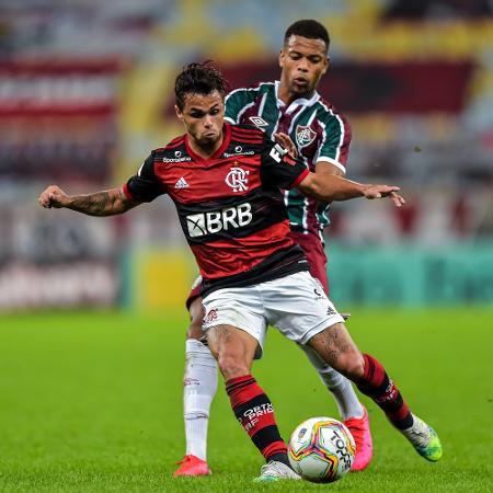Michael, atacante do Flamengo, em ação na final do Carioca 2020 contra o Fluminense - Thiago Ribeiro/AGIF