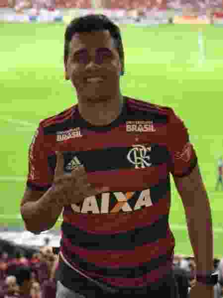 Pedrinho do Cavaco em jogo do Flamengo no Mané Garrincha - Arquivo pessoal/Pedrinho do Cavaco - Arquivo pessoal/Pedrinho do Cavaco