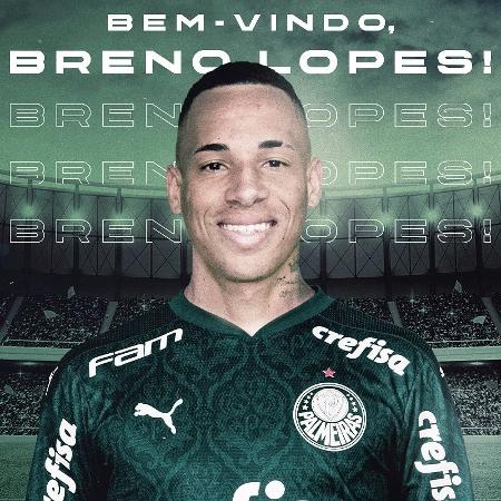 Breno Lopes, reforço do Palmeiras - Divulgação/Palmeiras