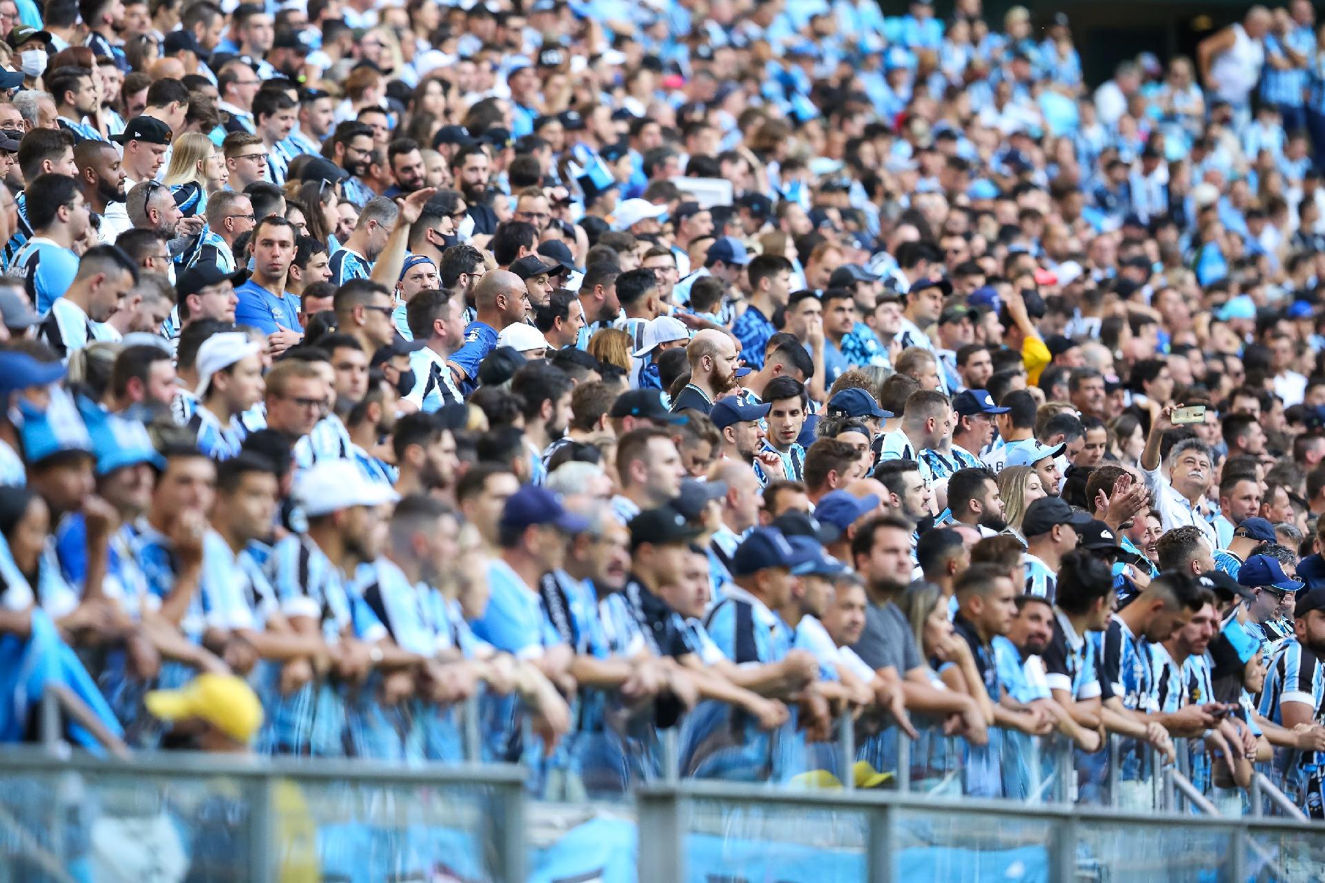 Torcida do Grêmio enche a Arena para a final do Campeonato Gaúcho 2022 contra o Ypiranga - Pedro H. Tesch/AGIF