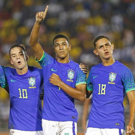 Kauã Elias marcou os dois gols do Brasil contra o Equador - Rafael Ribeiro/CBF
