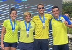 Revezamento do Brasil ganha 1ª medalha em Copas do Mundo de Águas Abertas - Divulgação/CBDA