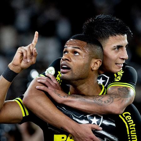 Júnior Santos comemora gol marcado pelo Botafogo contra o Vasco pelo Brasileirão Júnior Santos comemora gol marcado pelo Botafogo contra o Vasco pelo Brasileirão