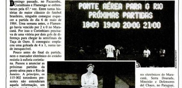 Emerson Heidi Yto relembra com bom-humor a vitória corintiana contra o Flamengo, em 1984 - Reprodução