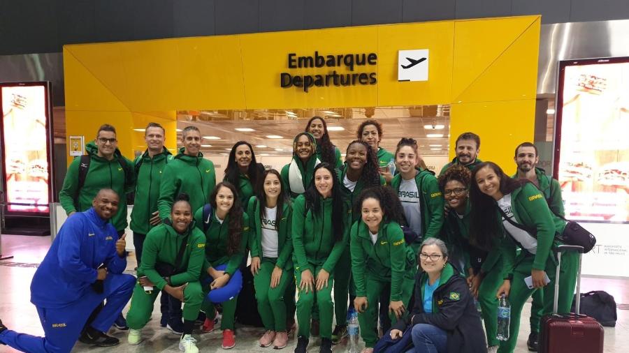 Seleção feminina de basquete embarca para a disputa do Pan - @basquetebrasil