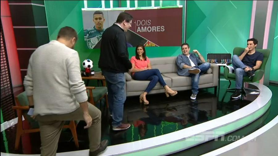 Dupla da ESPN "abandona" programa após brincadeira envolvendo a Portuguesa - Reprodução/ESPN Brasil