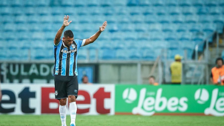 Diego Souza será titular do Grêmio na partida contra o Aimoré, pelo Campeonato Gaúcho - Lucas Uebel/Grêmio FBPA