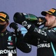 Bottas celebrates victory at the Russian GP;  Hamilton, third: Yuri Kochetkov / Reuters