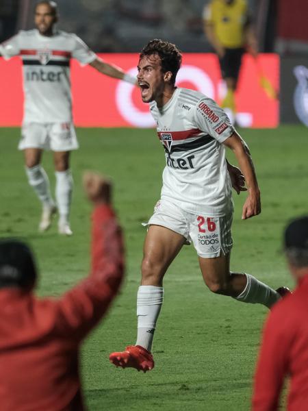Igor Gomes celebra gol pelo São Paulo contra o Atlético-MG - Marcello Zambrana/AGIF