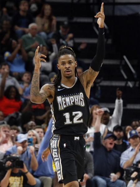 Ja Morant durante partida do Memphis Grizzlies. - Petre Thomas/USA TODAY Sports