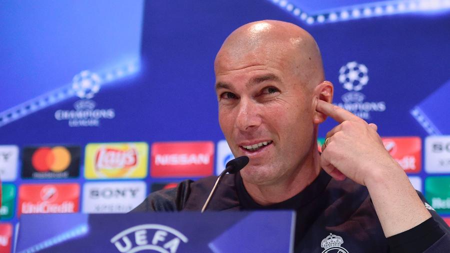 Zinedine Zidane pode ganhar a Liga dos Campeões pelo segundo ano seguido - Pierre-Philipe Marcou/AFP
