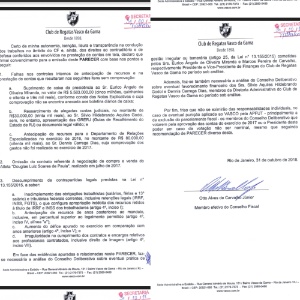 Carta de Otto Carvalho em que reprova as contas de Eurico - Divulgação - Divulgação