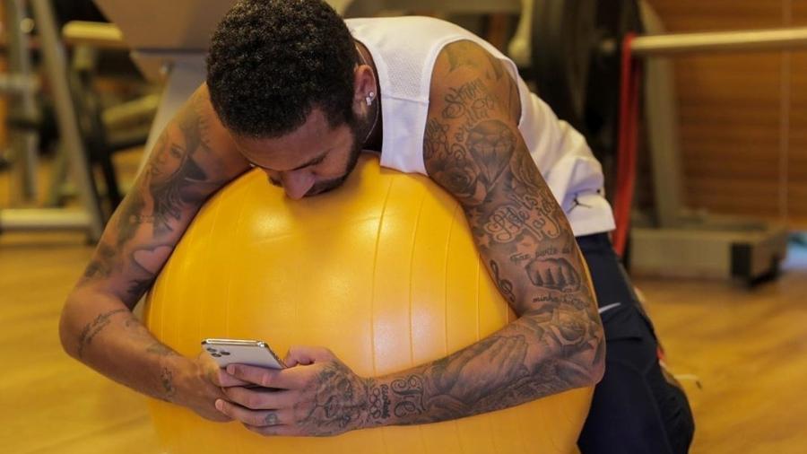 Neymar treina no isolamento social - Reprodução/Instagram