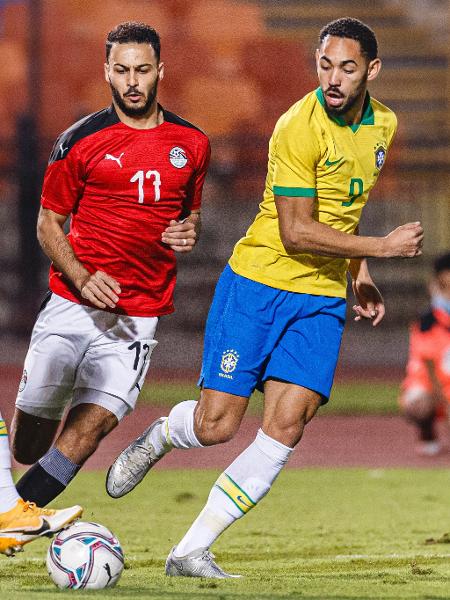 Matheus Cunha marcou o único gol da seleção brasileira contra o Egito - Eurasia Sport Images/Getty Images