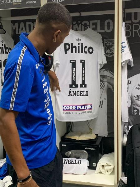 Ângelo, novo camisa 11 do Santos - Divulgação/Santos FC