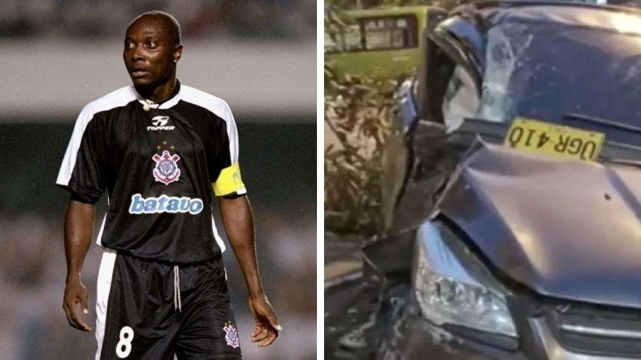 Freddy Rincón, ídolo do Corinthians e da seleção colombiana, se envolveu em grave acidente - Montagem/UOL