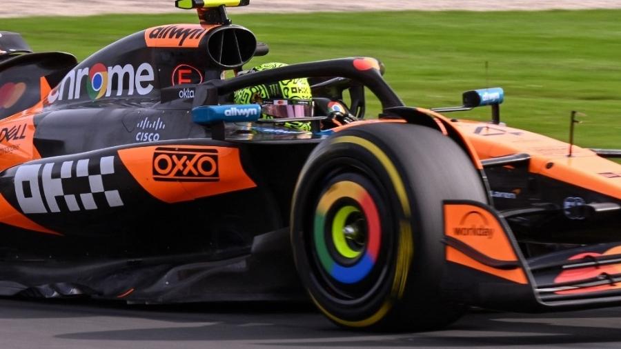 O britânico Lando Norris durante treino para o GP da Austrália, etapa que abre a temporada de Fórmula 1 em 2025 O britânico Lando Norris durante treino para o GP da Austrália, etapa que abre a temporada de Fórmula 1 em 2025