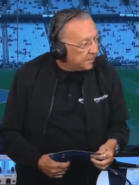 O narrador Galvão Bueno em sua estreia pelo Prime Video O narrador Galvão Bueno em sua estreia pelo Prime Video