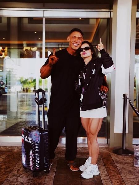 Ramon Dino e Vitória Viana no Mr. Olympia 2025, em Las Vegas Ramon Dino e Vitória Viana no Mr. Olympia 2025, em Las Vegas