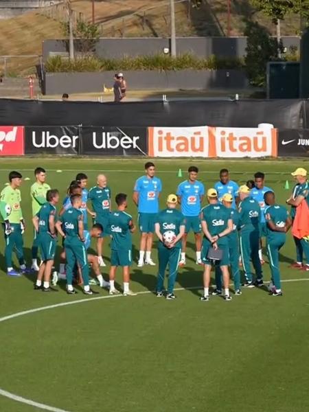 Seleção brasileira treina na Austrália ainda com grupo reduzido