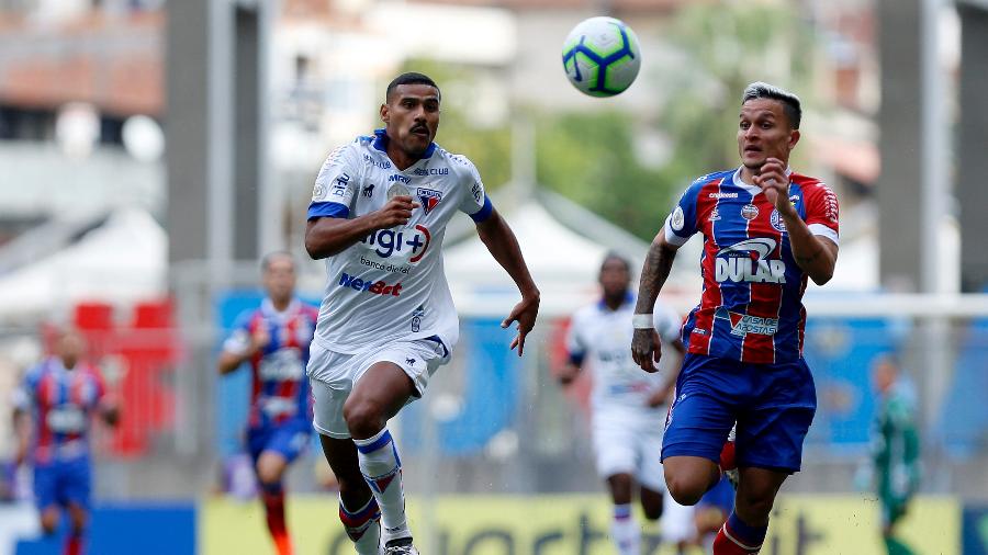 Bahia e Fortaleza empataram por 1 a 1 o duelo do primeiro turno, em Salvador - Felipe Oliveira/Bahia
